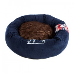 Lumberpet Donut Velours 60cm marineblauw